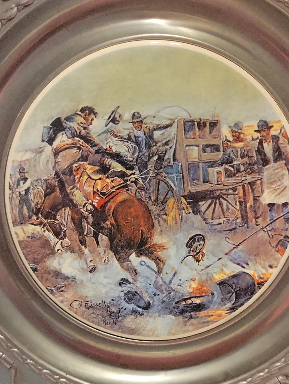The Pioneer Foundry Pewter Plates